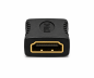 Preview: DINIC HDMI adapter A-pistikupesa A-pistikupesale, kullatud kontaktid, must, lahtiselt