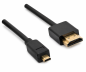 Preview: HDMI Kabel A Stecker auf micro HDMI (D) Stecker, schwarz, Länge 2,00m, DINIC Box