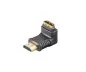 Mobile Preview: DINIC Adapter, HDMI A Stecker auf A Buchse abgewinkelt, schwarz