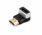 Preview: DINIC HDMI-A Adapter, 90° Winkel unten, 8K, Metall HDMI-A Buchse