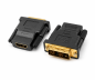 Preview: Adapter HDMI tip A 19pin Bu. za DVI St. v razsutem stanju pozlačeni kontakti, črn, razsutem stanju polipropilenska vrečka