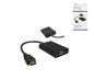 Preview: HDMI adapter type A 19-pin plug to VGA socket, with audio socket, black, DINIC box with Euro hole