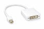 Preview: Adaptor mufă DVI la mufă Mini DisplayPort, compatibil Thunderbolt, alb, blister DINIC, 0.20m