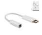 Preview: DINIC Lightning to 3.5mm jack adapter Aux Audio, for headphones, white, DINIC box with Euro hole