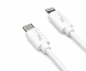 Preview: USB C auf Lightning Kabel, MFi, MFi zertifiziert, Sync- und Schnellladekabel, weiß, DINIC Box mit Euroloch, 0,5m