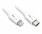 Preview: USB C auf Lightning Kabel, MFi zertifiziert, Sync- und Schnellladekabel, weiß, DINIC Box mit Euroloch, 2m