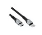 Preview: USB C auf Lightning HQ Kabel, MFi, 2,00m MFi zertifiziert, Sync- und Schnellladekabel, DINIC Box