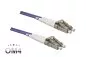 Preview: FO cable OM4, 50µ, LC / LC connector multimode, ericaviolet, duplex, LSZH, 20m