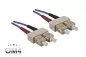 Preview: FO cable OM4, 50µ, SC / SC connector multimode, ericaviolet, duplex, LSZH, 30m