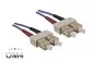 Preview: Fiber optic cable OM4, 50µ, SC / SC connector multimode, ericaviolet, duplex, LSZH, 5m