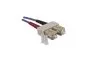 Mobile Preview: FO cable OM4, 50µ, SC / SC connector multimode, ericaviolet, duplex, LSZH, 2m