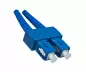 Preview: Fibre optic cable OS1, 9µ, SC / SC connector, single mode, duplex, yellow, LSZH, 20m