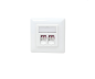 Preview: Prise de raccordement FO avec 2 adaptateurs LC-Duplex, blanc