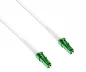 Preview: Fiber Optic Simplex, LC/APC 8° to LC/APC 8°, 50m OS2. LSZH jacket, OD=2.0mm, white
