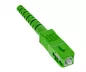 Preview: Connection cable for fibre optic router, LCA-SCA, simplex, OS2, LC/APC 8° to SC/APC 8°, LSZH, DINIC box with Euro hole, length 5m