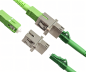 Preview: LWL Adapter LC/APC Buchse auf SC/APC Buchse Glasfaser Adapter, Singlemode / Simplex