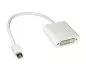 Preview: Adattatore da presa DVI a spina Mini DisplayPort, compatibile Thunderbolt, bianco, blister DINIC, 0,20 m