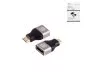 Preview: DINIC HDMI-C (mini) adapter, HDMI-A socket, 8K 8K (60Hz), 4K (120Hz), HDMI 2.1, aluminium, DINIC box with Euro hole
