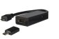 Preview: Vtič MHL (Micro USB) v vtičnico HDMI, npr. HTC, LG, SONY + adapter za Samsung S3/S4, črn, DINIC blister, 0,20 m