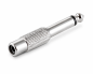 Preview: Audioadapter 6,3mm Klinke - Cinchbuchse, DINIC Box 6,3mm Monoklinke auf Cinchbuchse, Metallgehäuse