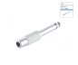 Preview: Audio adapter 6.3mm jack - RCA socket, DINIC box 6.3mm mono jack to RCA socket, metal housing
