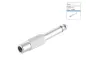Preview: Audio adapter 6.3mm jack - RCA socket, DINIC box 6.3mm mono jack to RCA socket, metal housing