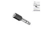 Preview: Audio adapter 6.35mm stereo plug to 3.5mm socket, black, DINIC box with Euro hole
