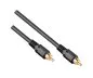 Preview: Audio-video cable RCA to RCA, male to male, high quality, RG 59/U, black, DINIC box with Euro hole, length 2m