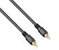 Preview: Audio-Video Kabel Cinch Stecker auf Stecker, Anschlusskabel, High Quality, RG 59/U, schwarz, 5,00m, DINIC Box