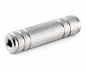 Preview: Adapter 2x Klinkenkupplung 3,5mm Stereo, Doppelbuchse 3,5mm Klinke zur Verbindung, Metall, DINIC Box mit Euroloch
