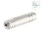 Preview: Adapter 2x jack coupling 3.5mm stereo, double socket 3.5mm jack for connection, metal, DINIC box with Euro hole