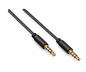 Preview: Audiokabel 3,5 mm 4pin Klinke auf Klinke (Stereo), schwarz, DINIC Box mit Euroloch, Länge 1,50m