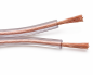 Preview: Lautsprecherkabel transparent CCA, 10m Rolle, Querschnitt 2 x 1,5 mm², 10,00m