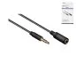Preview: Audio extension 3.5mm stereo jack plug to socket, black, DINIC box with Euro hole, length 2.00m