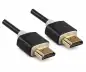 Preview: Cable Super Slim HDMI 1.4 macho a macho, 1m DINIC Monaco Range, AWG 36, OD 3.6mm, negro