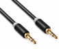 Preview: Audiokabel 3,5mm Stereo Klinke St. auf St., DINIC Monaco Range, schwarz, DINIC Box mit Euroloch, Länge 0,50m
