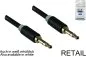 Preview: Cavo audio da jack stereo da 3,5 mm a spina, gamma Monaco in nero, blister DINIC, lunghezza 0,50 m