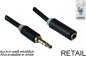 Preview: Audiokabel 3,5mm Klinke St. auf Bu., Monaco Range, Verlängerung, schwarz, DINIC Blister, Länge 2,00m