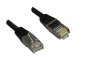 Preview: DINIC crossover cable Cat.5e, FTP, shielded, RJ45 male/female kink protection, strain relief, black, DINIC polybag, length 3m