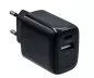 Preview: USB C+A charger/power supply 20W, PD, black, DINIC box Preview: USB C+A charger/power supply 20W, PD, black, DINIC box