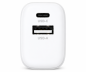 Preview: USB C+A Ladegerät/Netzteil 20W, Power Delivery + QC 3.0, weiß