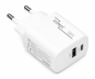 Preview: USB C+A Ladegerät/Netzteil 20W, PD, weiß, Box Power Delivery, weiß, DINIC Box mit Euroloch