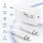 Preview: Caricabatterie USB C 45 W + cavo da USB-C a C, caricabatterie rapido con PD3.0 e PPS + cavo di ricarica USB-C, bianco, 1,5 m