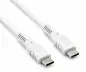 Preview: Caricabatterie USB C 45 W + cavo da USB-C a C, caricabatterie rapido con PD3.0 e PPS + cavo di ricarica USB-C, bianco, 1,5 m