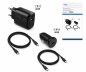 Preview: Paquete de carga con 2 cargadores y 2 cables de carga USB C, 1 cargador de coche de 20 W, 1 cargador de red de 20 W, negro