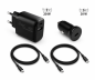 Preview: Paquete de carga con 2 cargadores y 2 cables de carga USB C, 1 cargador de coche de 20 W, 1 cargador de red de 20 W, negro