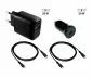 Preview: Laadbundel met 2 laders en 2 USB C-laadkabels, 1x autolader 20w, 1x netstroomlader 20w, zwart
