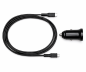 Preview: USB KFZ 20W C Schnellladegerät inkl. C Kabel, USB KFZ Lader, C auf C Ladekabel, schwarz, DINIC Box mit Euroloch, 1,50m