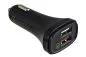 Mobile Preview: USB KFZ QC3 Ladeadapter + USB C auf A Kabel, 1,00m, Ausg. 1: 5V 2,4A; Ausg. 2: 5V/3A, 9V/2A, 12V/1,5A