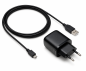 Preview: Adaptateur de charge USB PD/QC 3.0 avec câble micro USB 20W, 3,6V~5,9V/3A ; 6~9V/2A ; 9V~12V/1,5A, noir, boîte DINIC avec trou européen, 2m